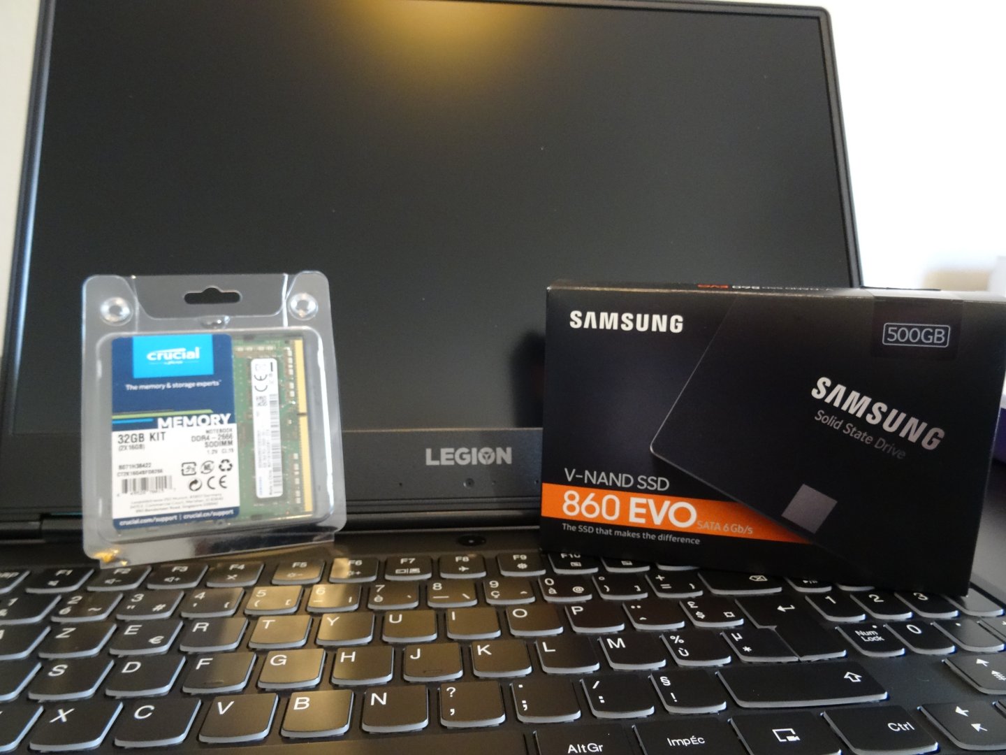 Legion Y540 Upgrade RAM et SSD